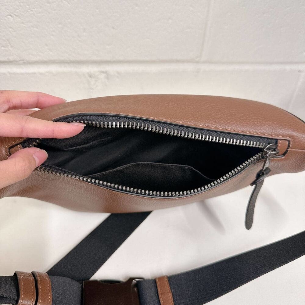 Coach C5386 Waist belt pocket Signature Canvas in Khaki Butterscotch Multi - Picture 4 of 10